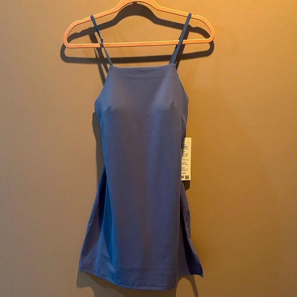 LULULEMON ALIGN SIDE-SPLIT CAMI DRESS IN WASHED DENIM SZ 6,8 NWT
